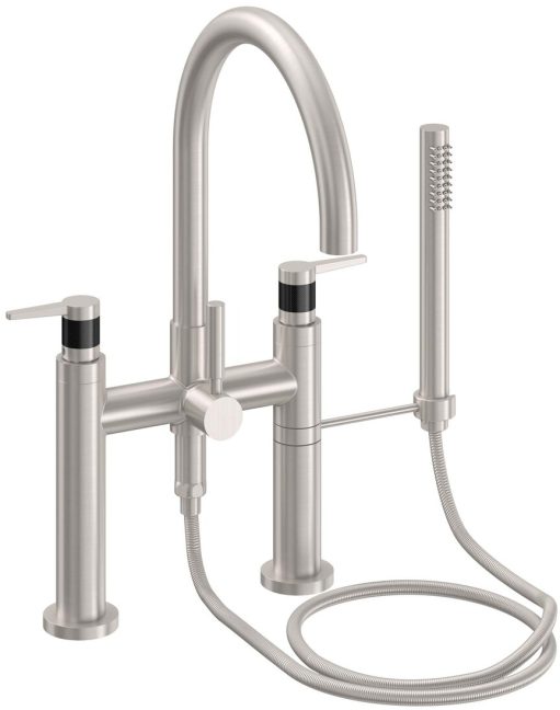 CALIFORNIA FAUCETS 1108-53F.18 Asilomar Tub Fillers Contemporary Deck Mount Tub Filler - Arc Spout