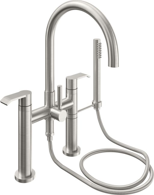 CALIFORNIA FAUCETS 1108-E5.20 Asilomar Tub Fillers Contemporary Deck Mount Tub Filler - Arc Spout