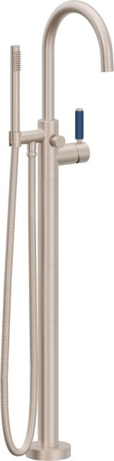 CALIFORNIA FAUCETS 1111-41-BP.20 Asilomar Tub Fillers Contemporary Single Hole Floor Mount Tub Filler - Arc Spout