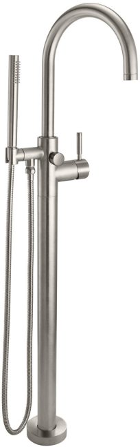 CALIFORNIA FAUCETS 1111-62.20 Asilomar Tub Fillers Contemporary Single Hole Floor Mount Tub Filler - Arc Spout Main image