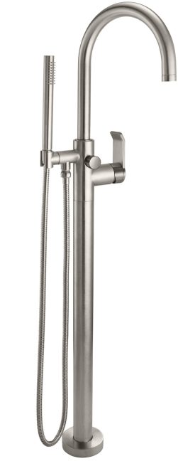 CALIFORNIA FAUCETS 1111-E5.18 Asilomar Tub Fillers Contemporary Single Hole Floor Mount Tub Filler - Arc Spout Main image