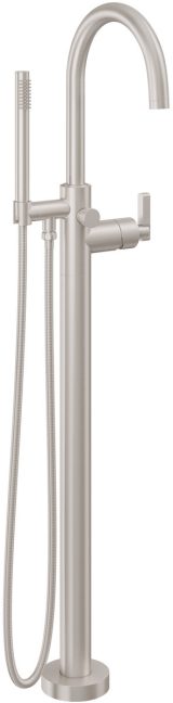 CALIFORNIA FAUCETS 1111-H37.18 Asilomar Tub Fillers Contemporary Single Hole Floor Mount Tub Filler - Arc Spout