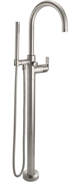 CALIFORNIA FAUCETS 1111-H77.18 Asilomar Tub Fillers Contemporary Single Hole Floor Mount Tub Filler - Arc Spout Main image
