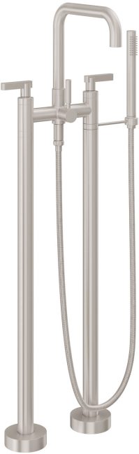 CALIFORNIA FAUCETS 1203-37.20 Bolsa Tub Fillers Contemporary Floor Mount Tub Filler - Quad Spout Main image