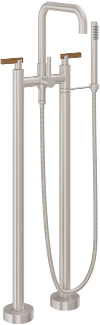 CALIFORNIA FAUCETS 1203-37T.18 Bolsa Tub Fillers Contemporary Floor Mount Tub Filler - Quad Spout