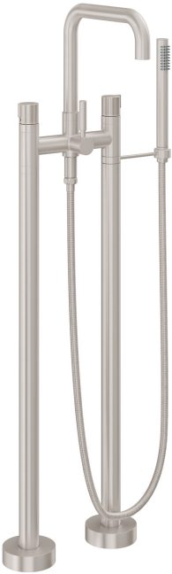 CALIFORNIA FAUCETS 1203-39K.18 Bolsa Tub Fillers Contemporary Floor Mount Tub Filler - Quad Spout