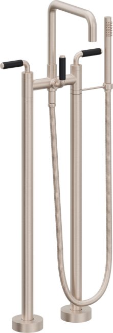 CALIFORNIA FAUCETS 1203-41-ADC.20 Bolsa Tub Fillers Contemporary Floor Mount Tub Filler - Quad Spout