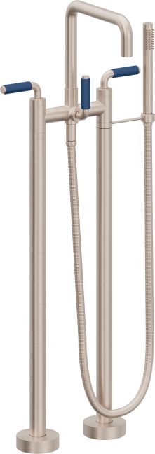CALIFORNIA FAUCETS 1203-41-BP.18 Bolsa Tub Fillers Contemporary Floor Mount Tub Filler - Quad Spout Main image