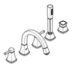 GROHE 1991900A Grandera 2Hdl Trimset Bath 5-H -