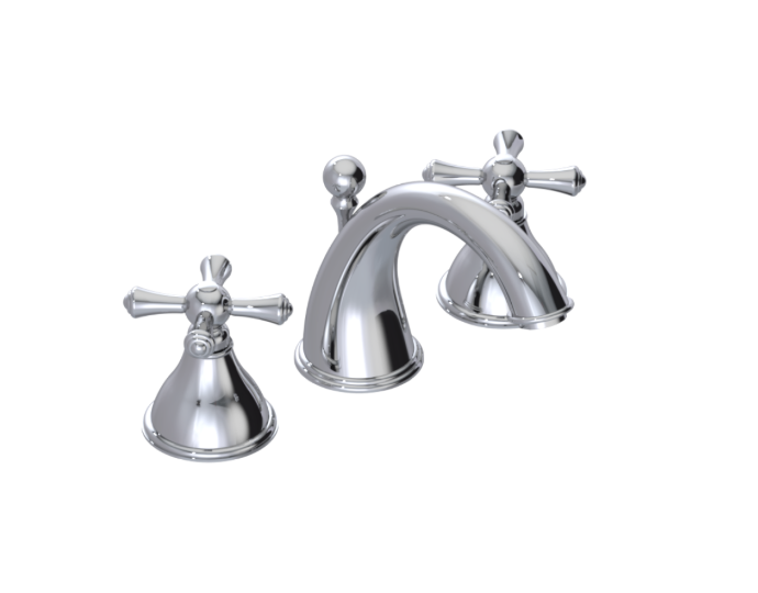 RUBINET 1AFJC Flemish  Widespread Lav. Set. (less drain)