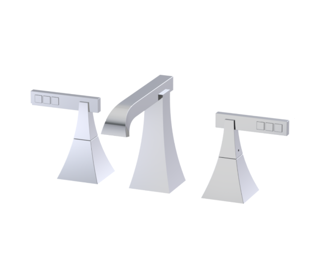 RUBINET 1AICL Ice Widespread Lav. Set. (less drain)