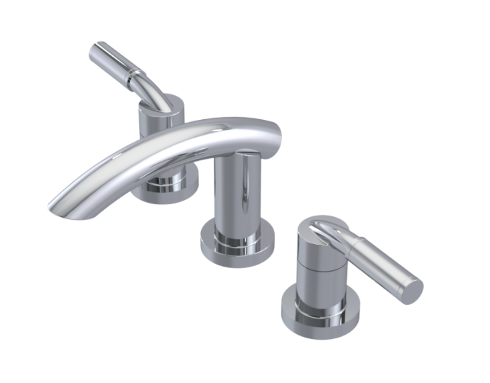 RUBINET 1ANVL Nouveau Widespread Lav. Set. (less drain)