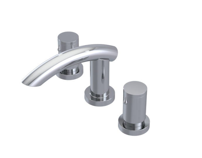 RUBINET 1ANVR Nouveau Widespread Lav. Set. (less drain)