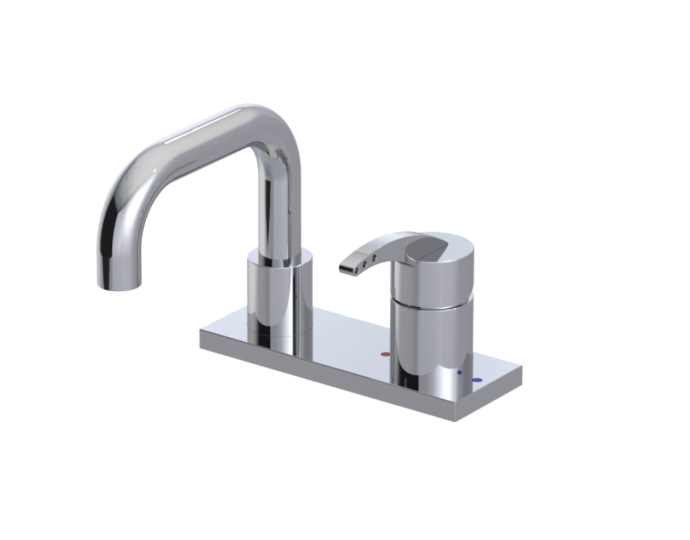RUBINET 1BLGL LaSalle 4" Centre Single Control Lav. Set. with Genesis spout (less drain)