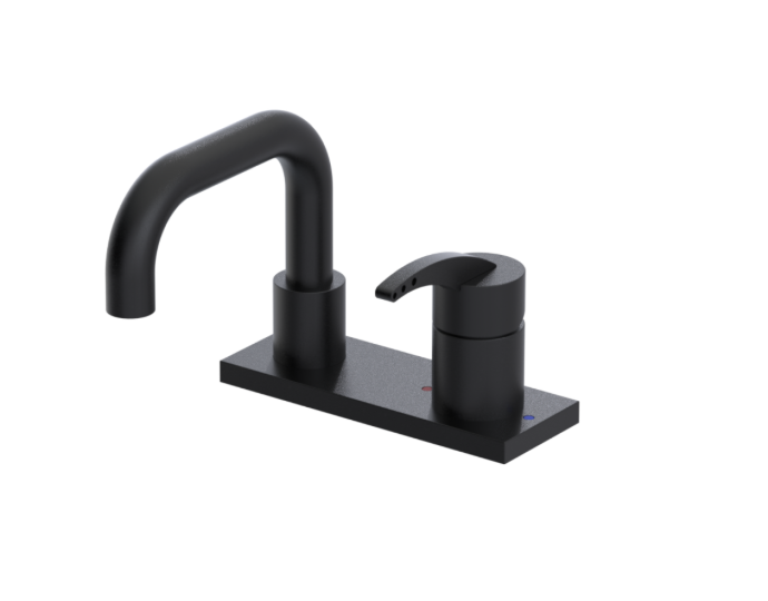 RUBINET 1BLGL LaSalle 4" Centre Single Control Lav. Set. with Genesis spout (less drain) Secondary image