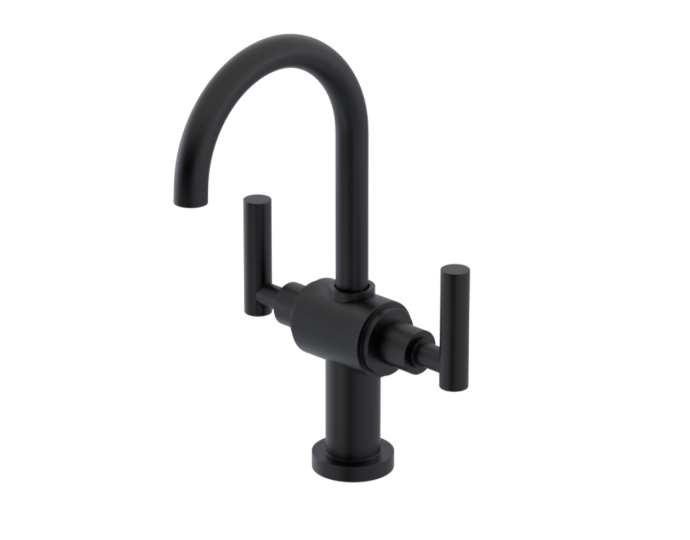 RUBINET 1CGLL Genesis Single Hole Dual Handle Lav. Set with LaSalle Spout (less drain)