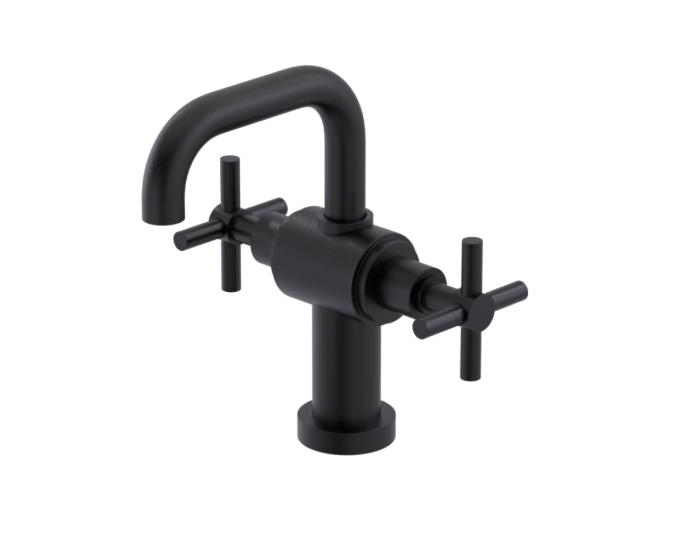 RUBINET 1CGNC Genesis Single Hole Dual Handle Lav. Set. (less drain)