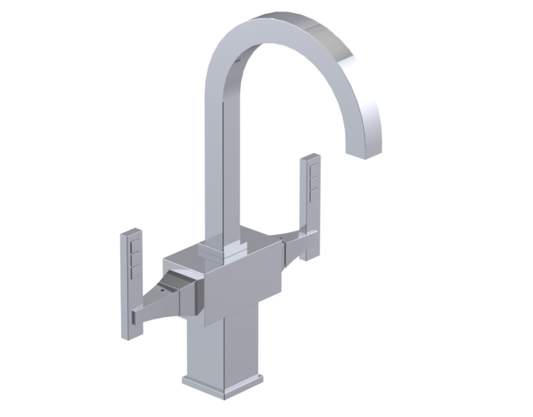 RUBINET 1CICL Ice Single Hole Dual Handle Lav. Set. (less drain)