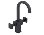 RUBINET 1CICQ Ice Single Hole Dual Handle Lav. Set. (less drain)