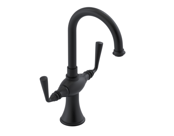 RUBINET 1CJSL Jasmin Single Hole Dual Handle Lav. Set. (less drain) Secondary image