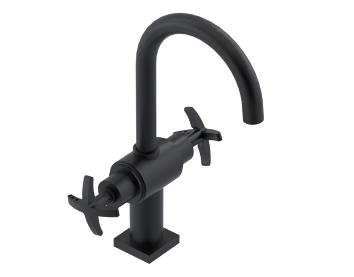 RUBINET 1CLAC LaSalle Single Hole Dual Handle Lav. Set. (less drain)