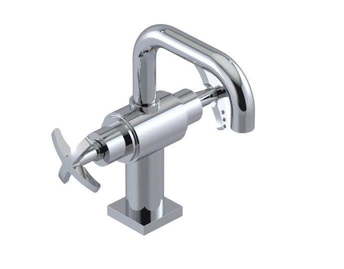 RUBINET 1CLGC LaSalle Single Hole Dual Handle Lav. Set. with Genesis spout (less drain)