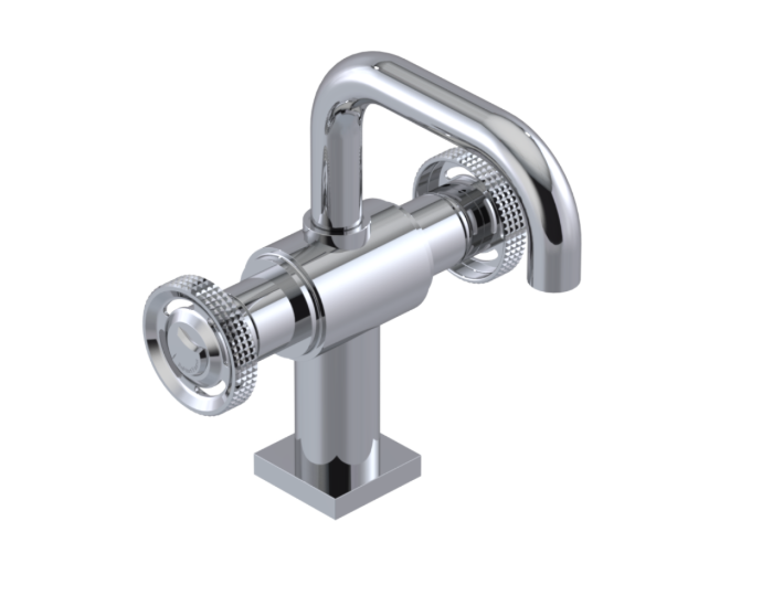 RUBINET 1CLGR LaSalle Single Hole Dual Handle Lav. Set. with Genesis spout (less drain)