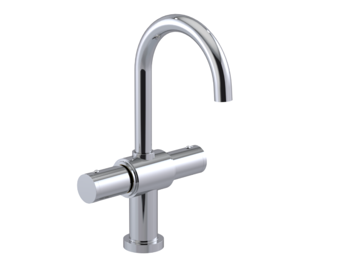 RUBINET 1CNVR Nouveau Single Hole Dual Handle Lav. Set. (less drain) Main image