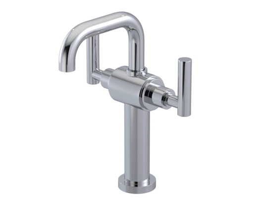 RUBINET 1DGNL Genesis Single Hole Dual Handle Lav. Set. with extended base (less drain)