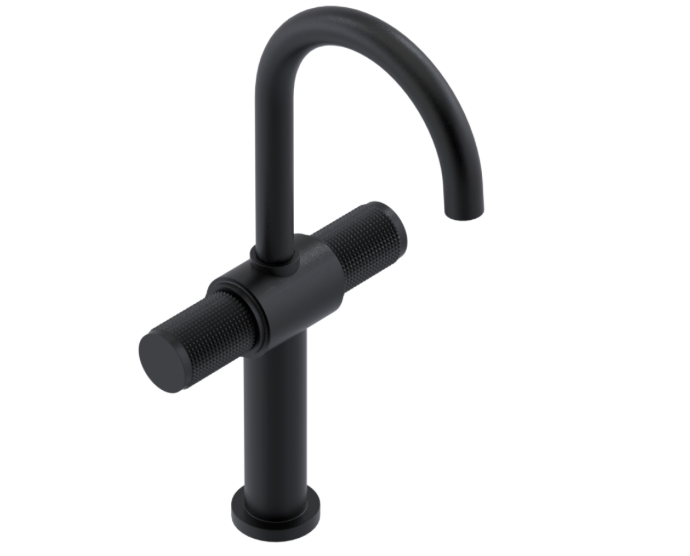 RUBINET 1DHOR H2O Single Hole Dual Handle Lav. Set. with extended base (less drain)