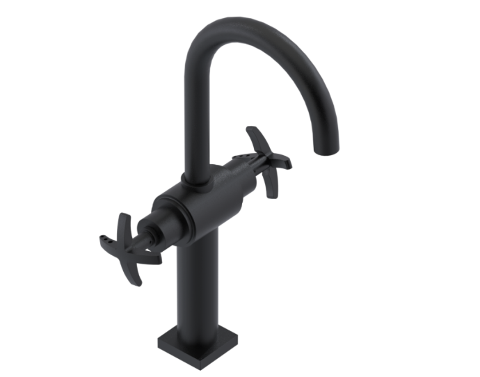 RUBINET 1DLAC LaSalle Single Hole Dual Handle Lav. Set. with extended base (less drain)