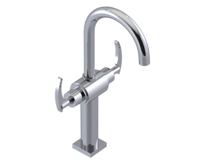RUBINET 1DLAL LaSalle Single Hole Dual Handle Lav. Set. with extended base (less drain) Main image