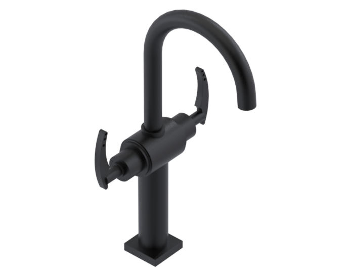 RUBINET 1DLAL LaSalle Single Hole Dual Handle Lav. Set. with extended base (less drain)