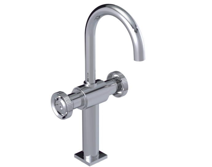 RUBINET 1DLAR LaSalle Single Hole Dual Handle Lav. Set. with extended base (less drain) Main image