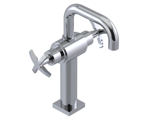 RUBINET 1DLGC LaSalle Single Hole Dual Handle Lav. Set. with extended base with Genesis spout (less drain)