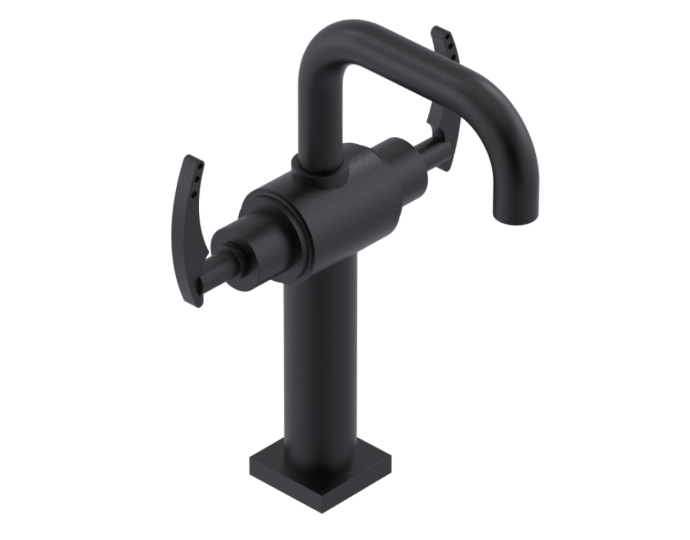 RUBINET 1DLGL LaSalle Single Hole Dual Handle Lav. Set. with extended base with Genesis spout (less drain) Secondary image