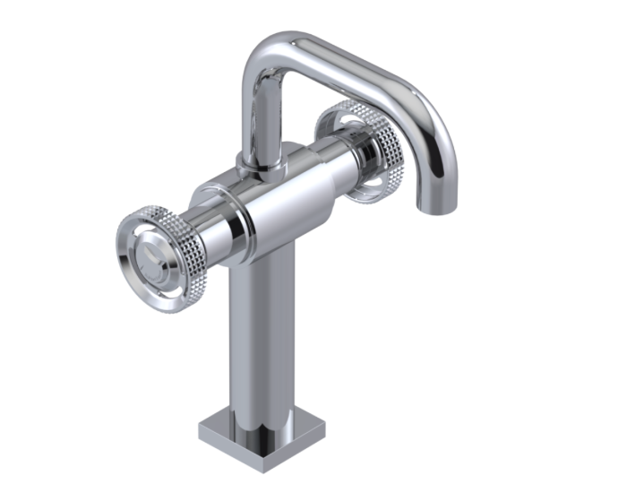 RUBINET 1DLGR LaSalle Single Hole Dual Handle Lav. Set. with extended base with Genesis spout (less drain) Main image