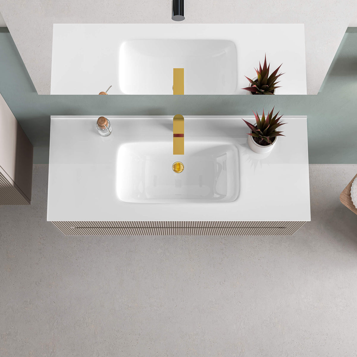 STONETOUCH 1POR48 Porto 48'' Porcelain Vanity Top - 1 Hole Main image