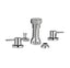 CABANO 20285 4 Piece bidet faucet with vacuum breaker