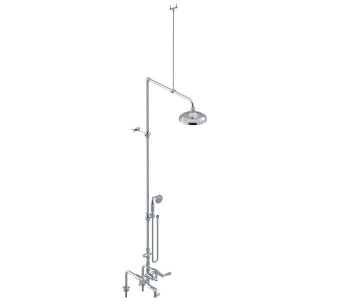 RUBINET 2DHXL Hexis Deck Mount Tub & Shower with Hand Held Shower