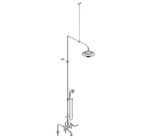 RUBINET 2DHXL Hexis Deck Mount Tub & Shower with Hand Held Shower