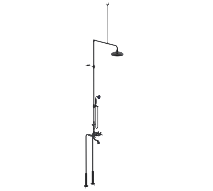 RUBINET 2FHXL Hexis Floor Mount Tub & Shower with Hand Held Shower