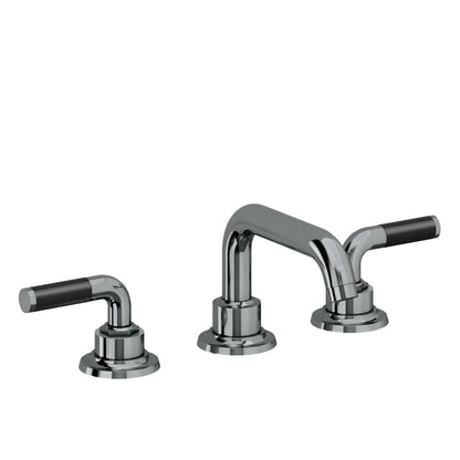 California Faucets 3002ZBF  Descanso  8" Widespread Lavatory Faucet with Completely Finished Zero Drain and Smooth Handle