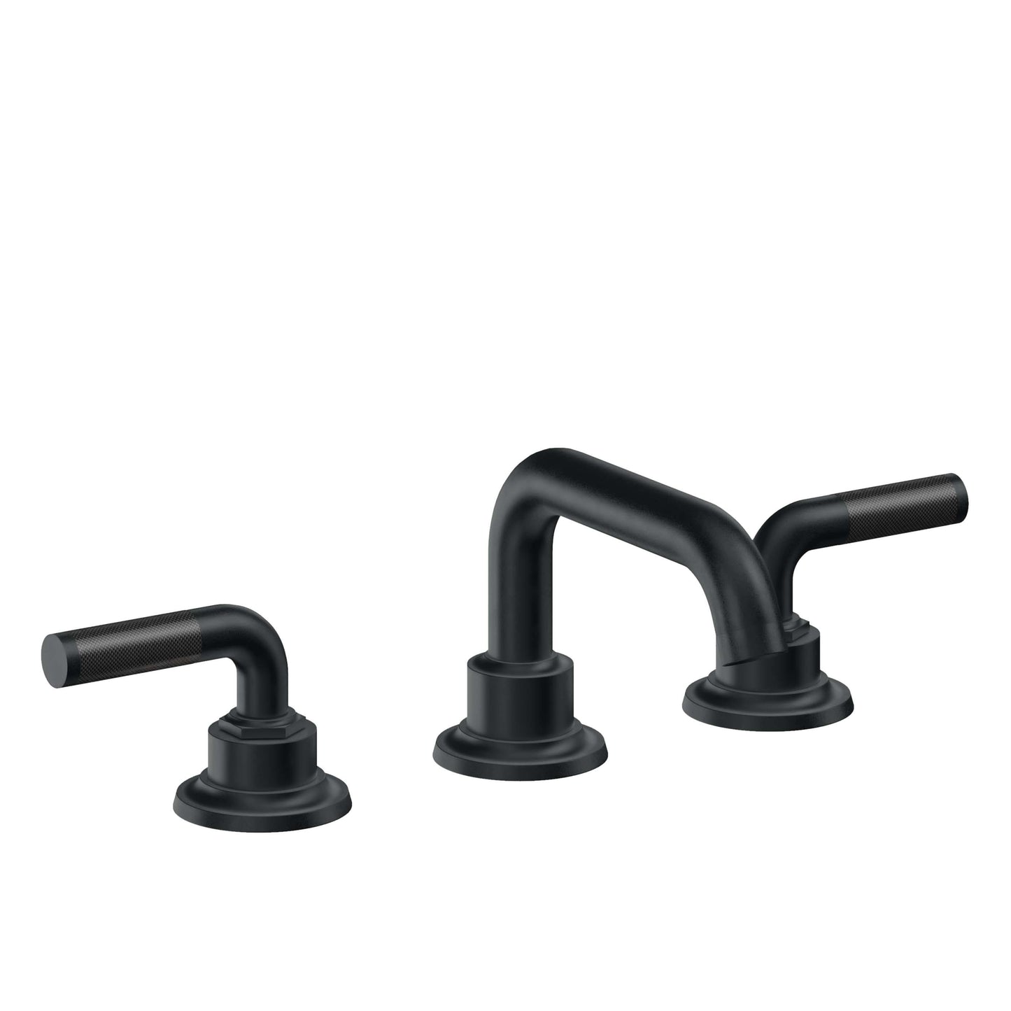 California Faucets 3002ZBF  Descanso  8" Widespread Lavatory Faucet with Completely Finished Zero Drain and Smooth Handle
