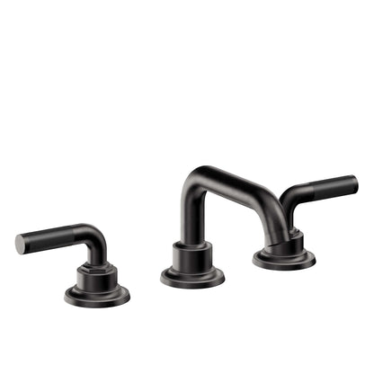 California Faucets 3002ZBF  Descanso  8" Widespread Lavatory Faucet with Completely Finished Zero Drain and Smooth Handle
