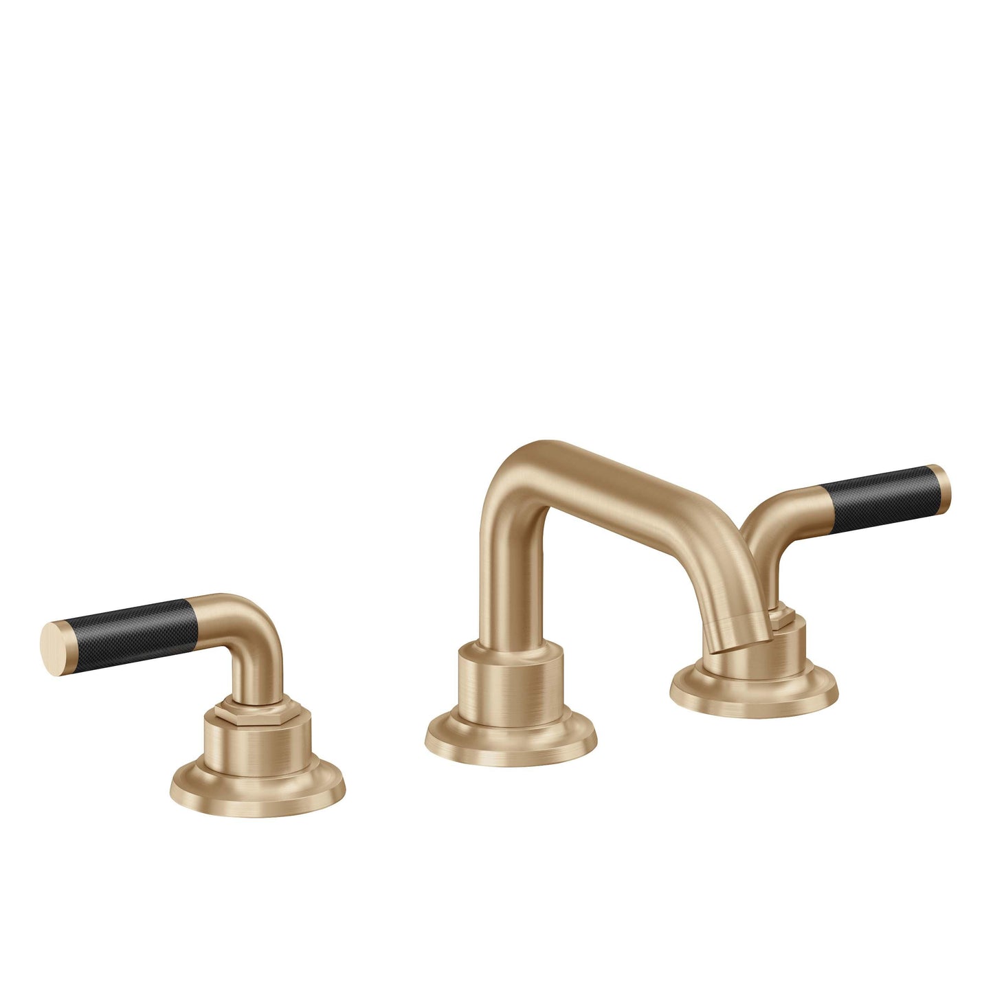 California Faucets 3002ZBF  Descanso  8" Widespread Lavatory Faucet with Completely Finished Zero Drain and Smooth Handle