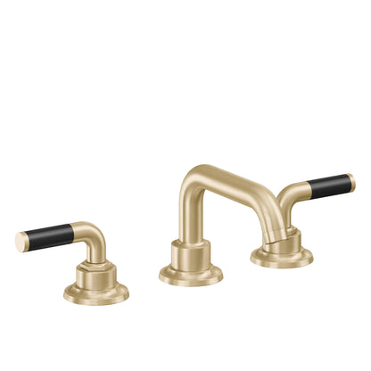 California Faucets 3002ZBF  Descanso  8" Widespread Lavatory Faucet with Completely Finished Zero Drain and Smooth Handle