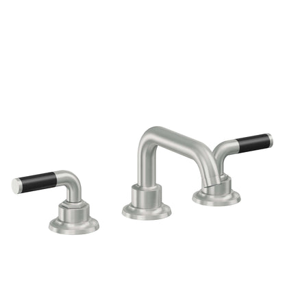 California Faucets 3002ZBF  Descanso  8" Widespread Lavatory Faucet with Completely Finished Zero Drain and Smooth Handle
