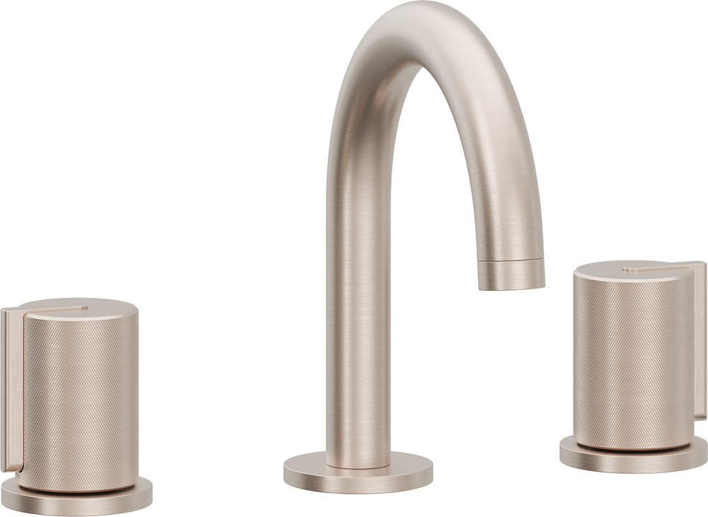 California Faucets 3902MK  Jalama  8" Widespread Lavatory Faucet - Medium Spout with ZeroDrain and Knurled Cylinder Handle