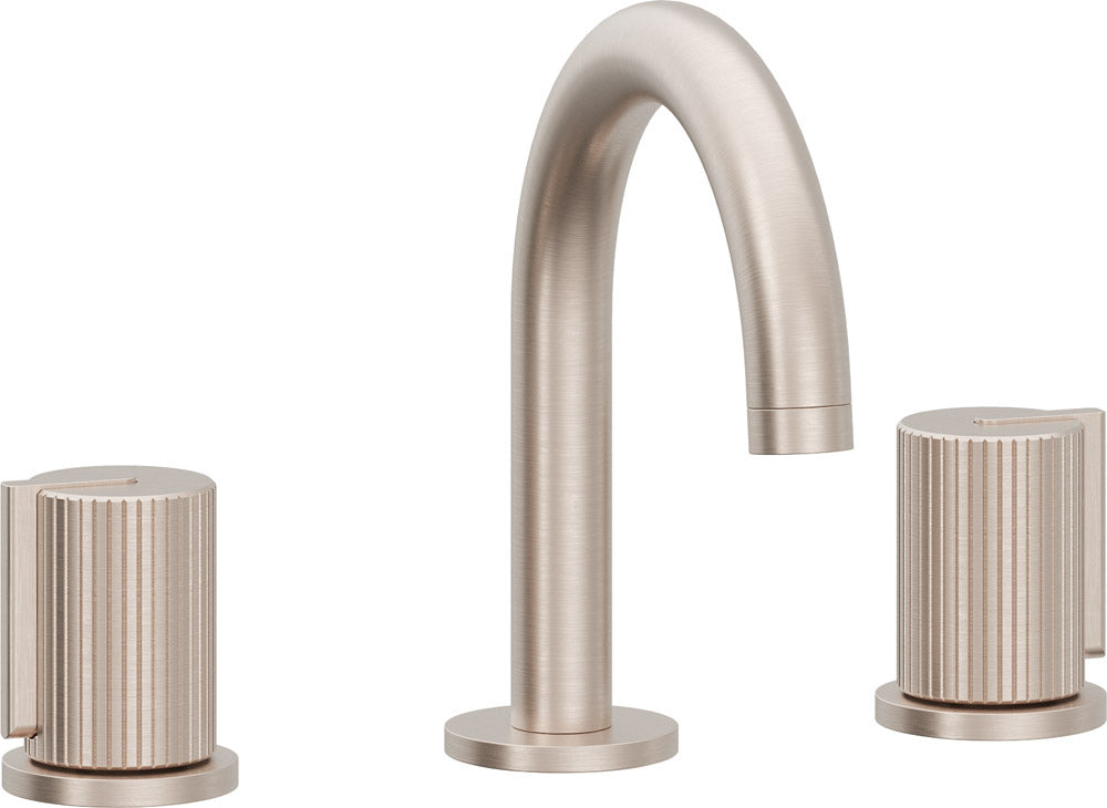 California Faucets 3902MP  Jalama  8" Widespread Lavatory Faucet - Medium Spout with ZeroDrain and Pinstripe Cylinder Handle
